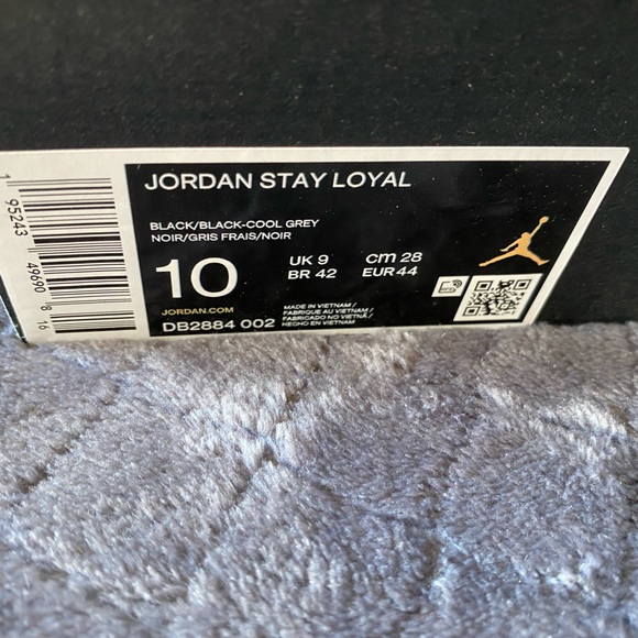 Mens New In Box Black JORDAN STAY LOYAL Size 10 - Picture 3 of 9